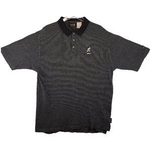 Vintage FOURSOME Golf Shirt Extra Large US XL Polo Disney Grumpy Black White